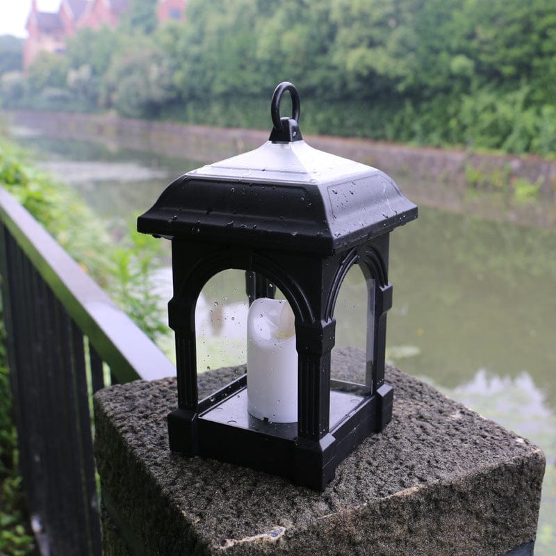Vintage Solar Outdoor Lantern with Weather-Resistant Design