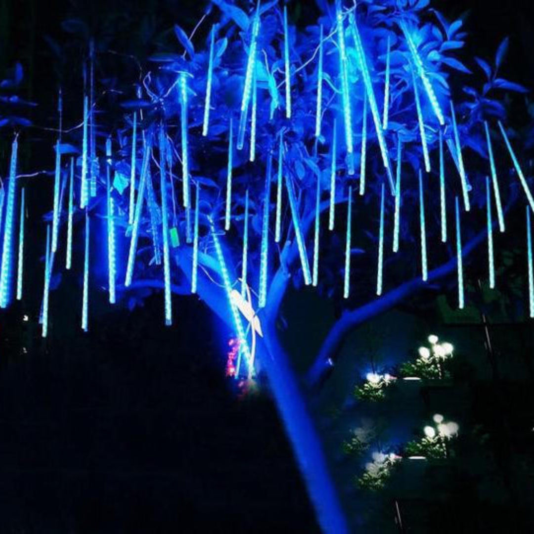 LED Snowfall Garland Lights with Meteor Rain Effect