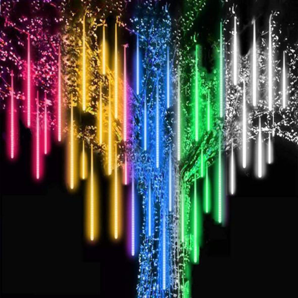 LED Snowfall Garland Lights with Meteor Rain Effect