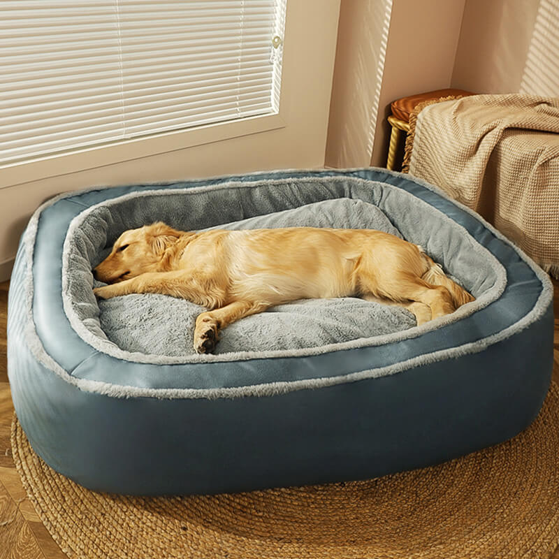 Large Orthopedic Dog Bed Replacement Cover - Plush Polyester
