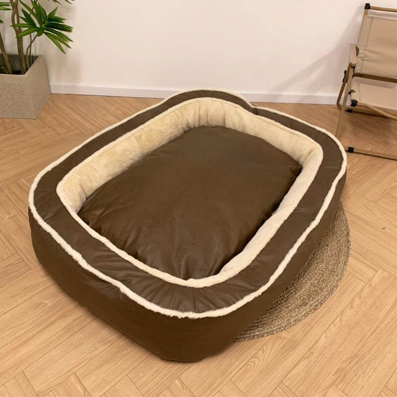 Large Orthopedic Dog Bed Replacement Cover - Plush Polyester