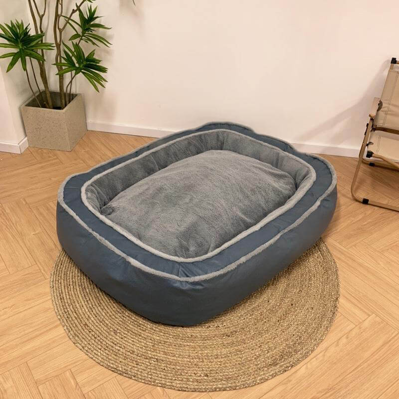 Large Orthopedic Dog Bed Replacement Cover - Plush Polyester