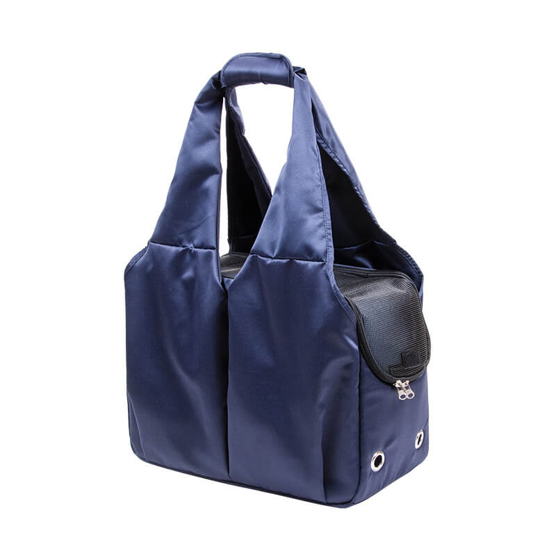Portable Mesh Dog Carrier Bag with Safety Leash and Pockets