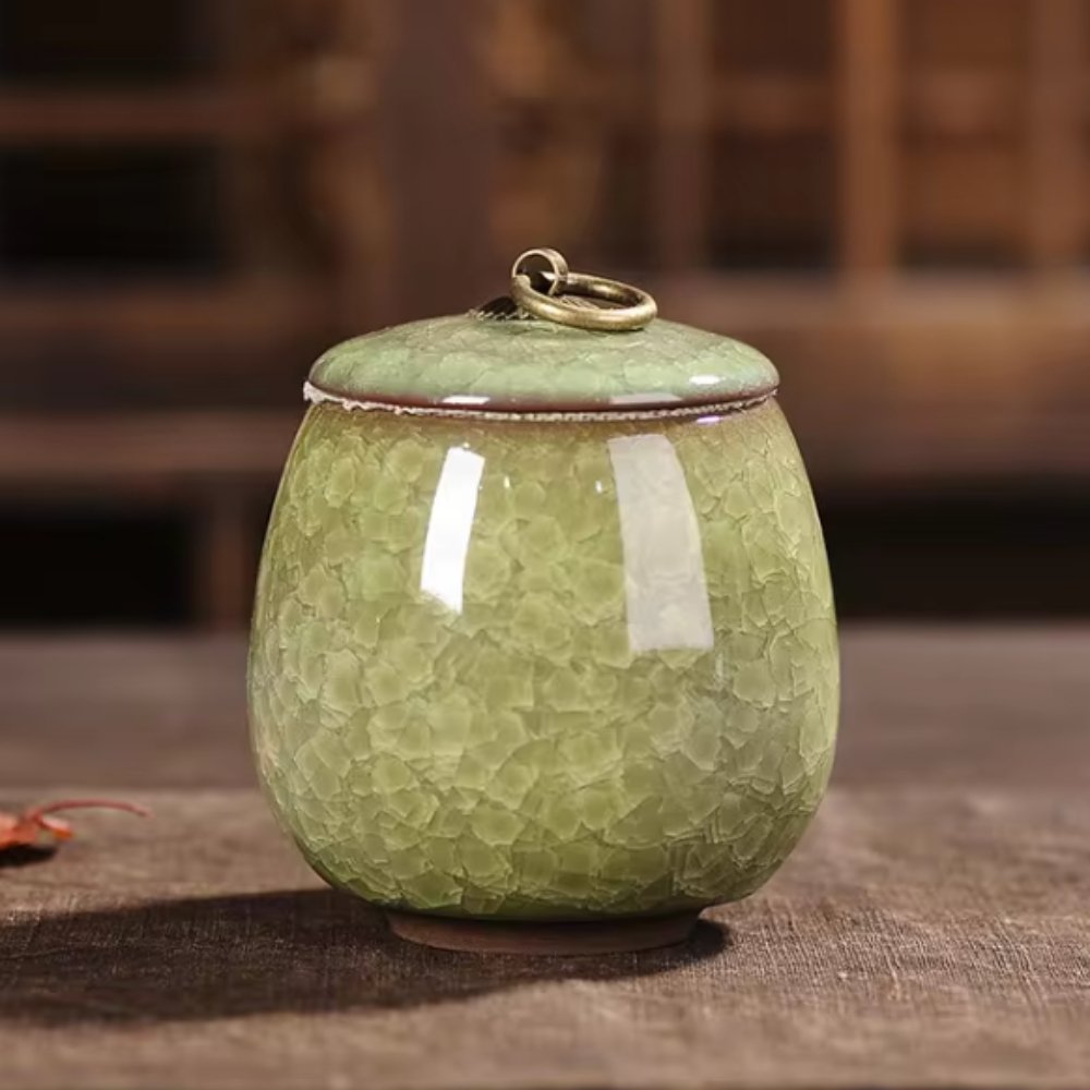 Handcrafted Cat-Shaped Ceramic Pet Urn