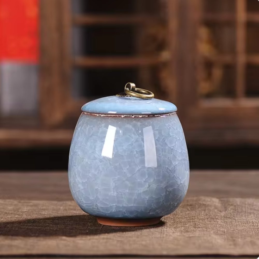 Handcrafted Cat-Shaped Ceramic Pet Urn