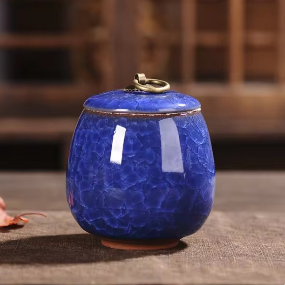 Handcrafted Cat-Shaped Ceramic Pet Urn