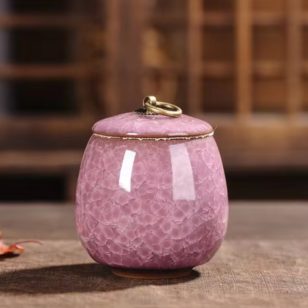 Handcrafted Cat-Shaped Ceramic Pet Urn