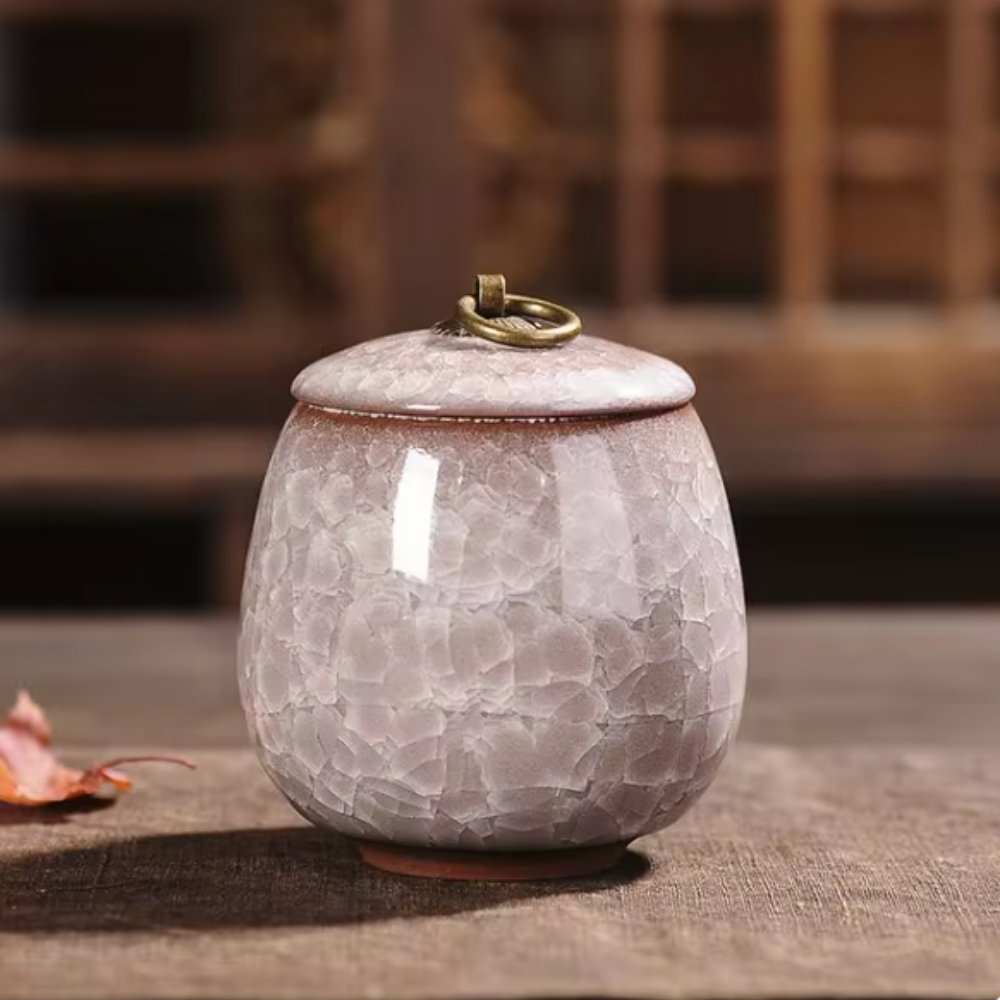 Handcrafted Cat-Shaped Ceramic Pet Urn