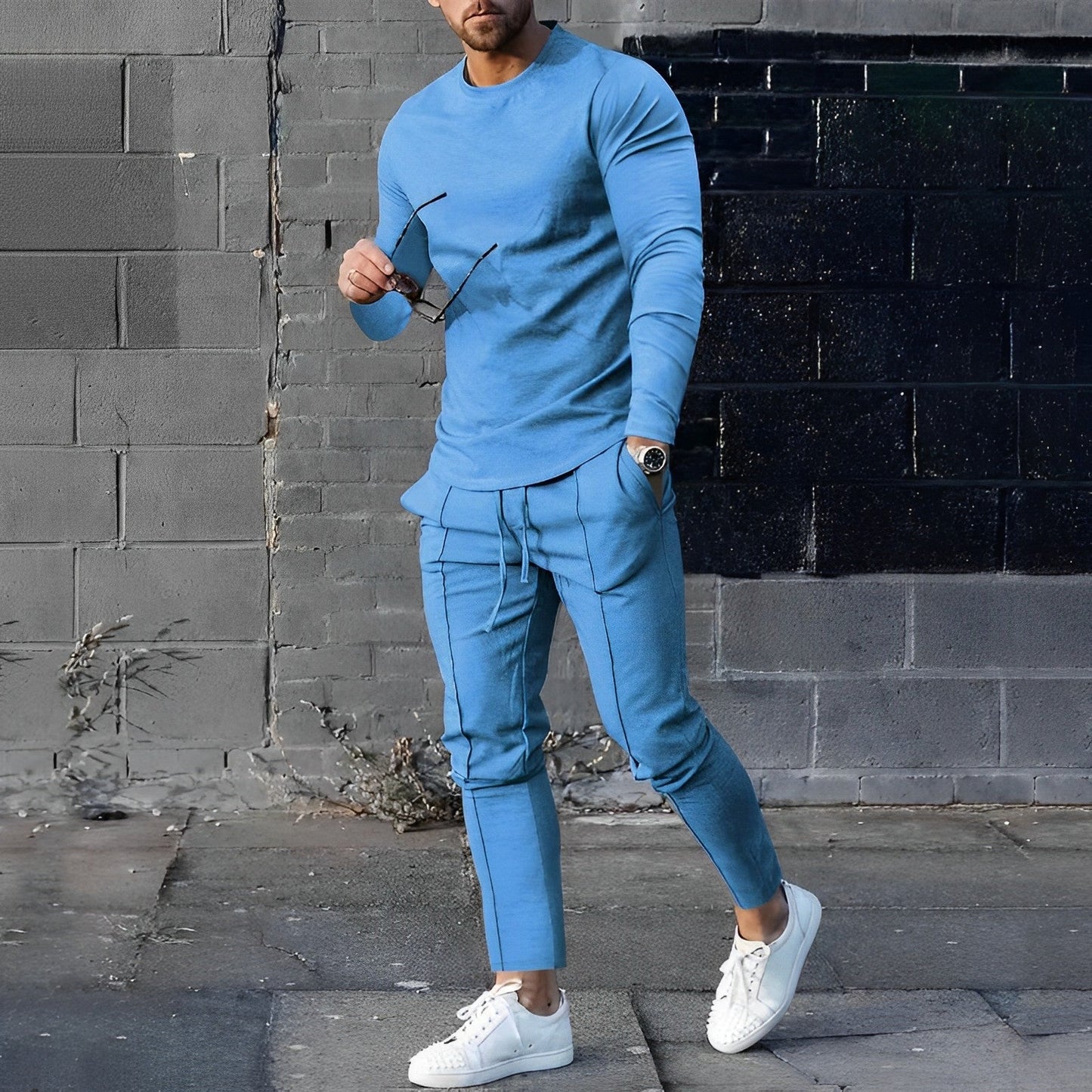 Lightweight Pullover and Pants Set for Men