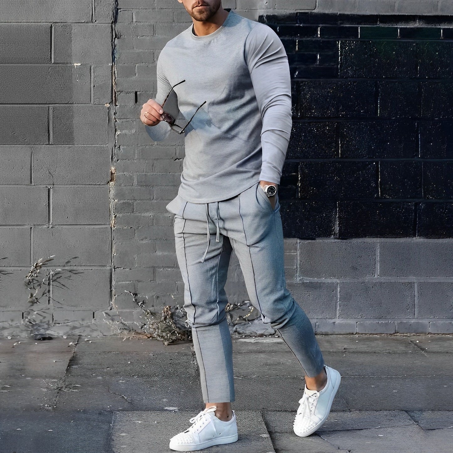 Lightweight Pullover and Pants Set for Men