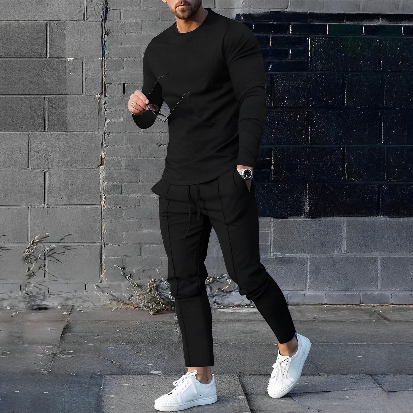 Lightweight Pullover and Pants Set for Men
