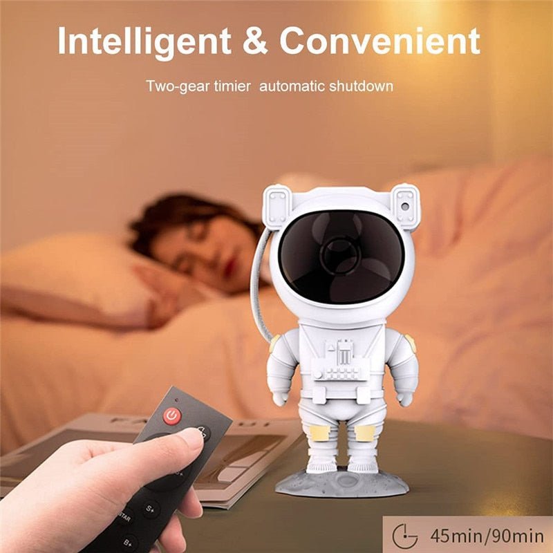 Galaxy Star Projector Night Light - Astronaut Themed Ceiling Lamp