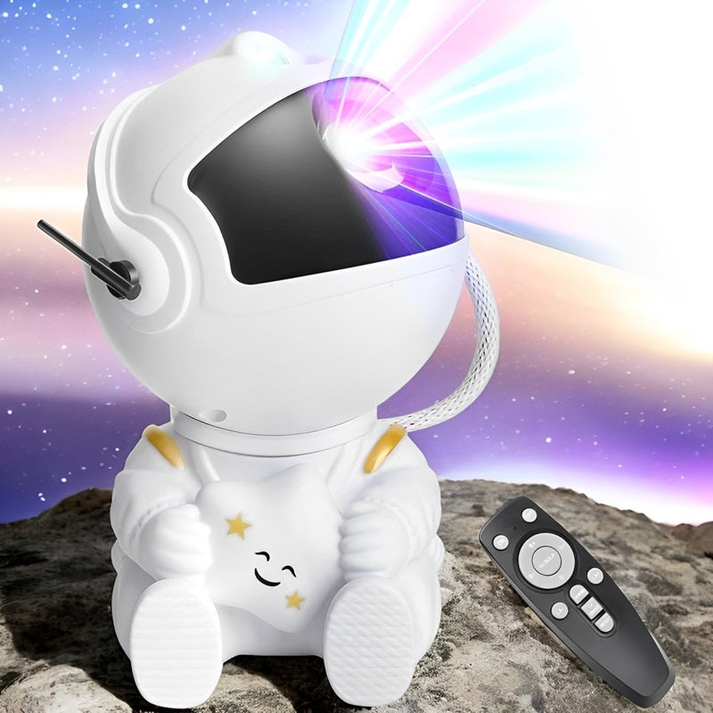 Astronaut Galaxy Projector with 8 LED Color Effects and Remote Control