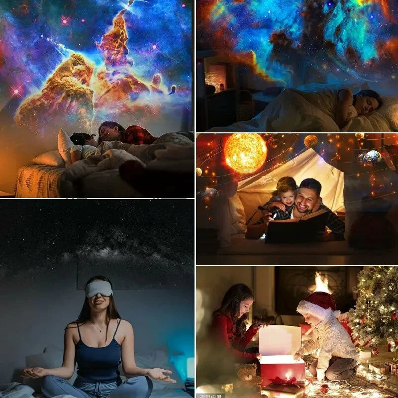 Cosmic Galaxy Projector Lamp with Remote Control