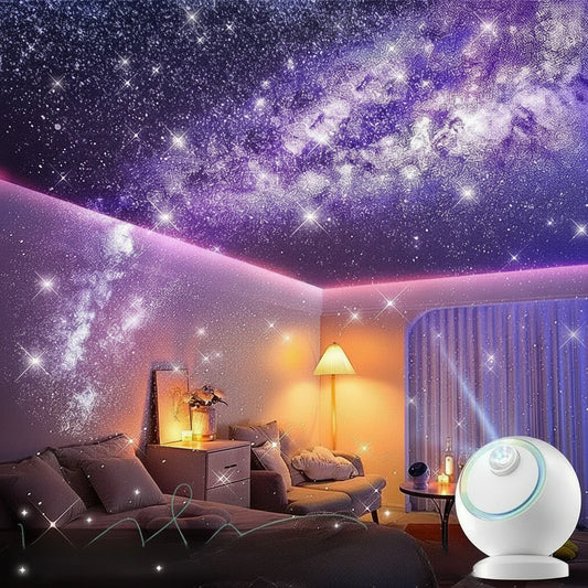 Galaxy Star Projector with Bluetooth Speaker and 360° Rotation