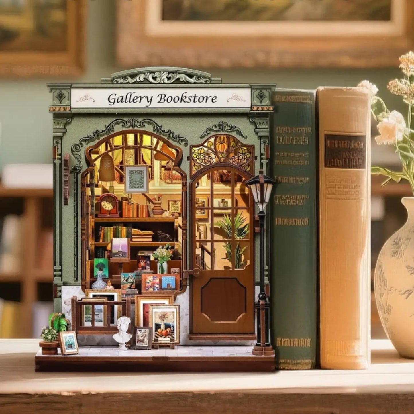 Miniature European Bookstore Model Kit