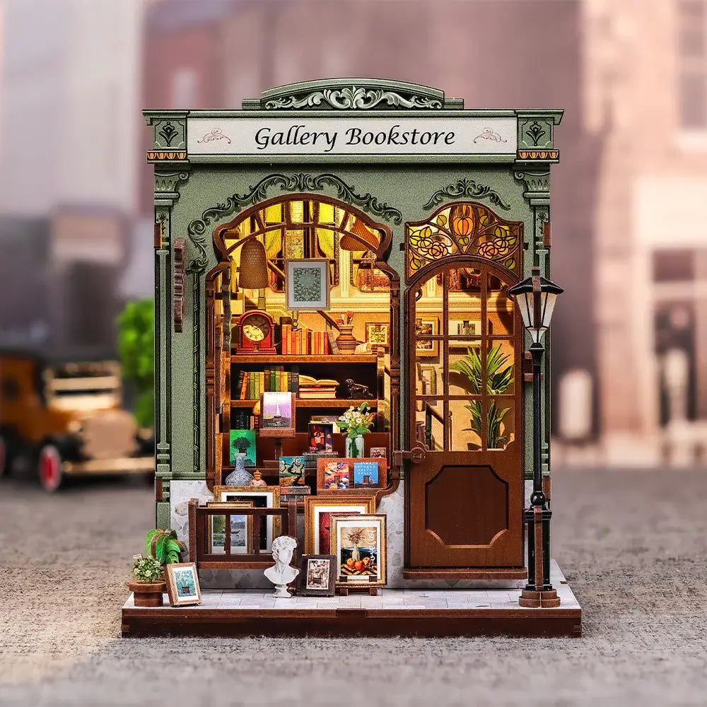 Miniature European Bookstore Model Kit