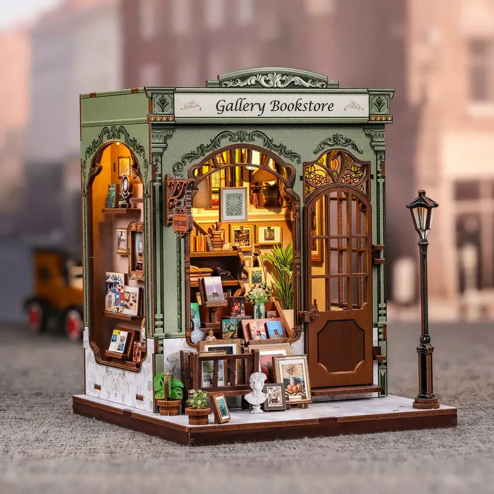 Miniature European Bookstore Model Kit