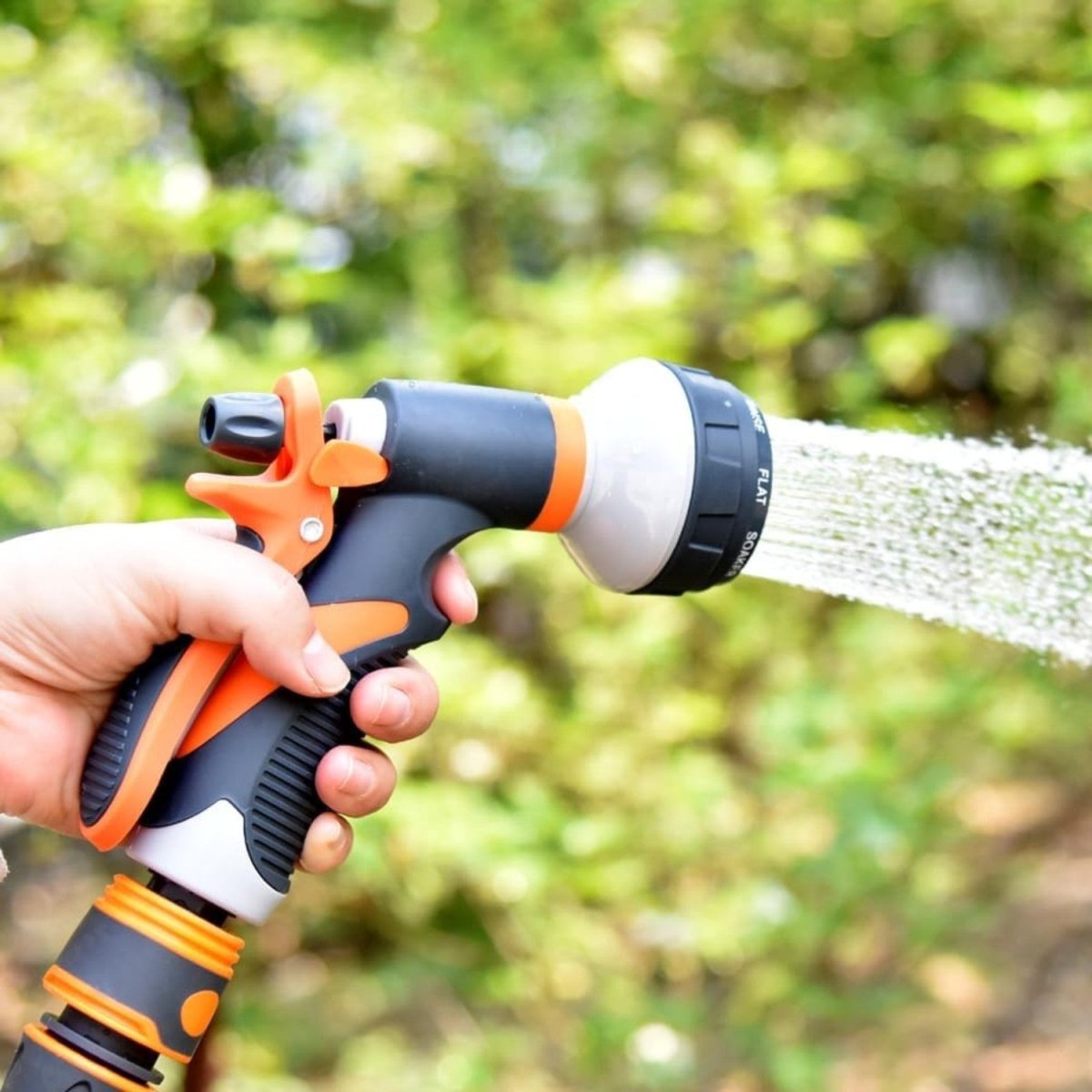 8-Mode Adjustable Garden Spray Gun with Ergonomic Design