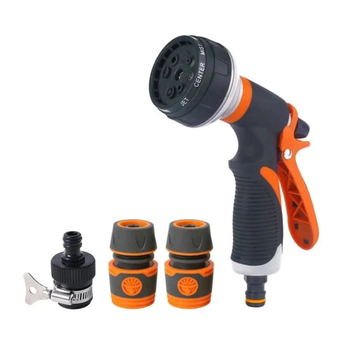 8-Mode Adjustable Garden Spray Gun with Ergonomic Design