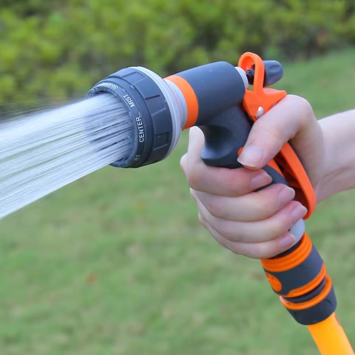 8-Mode Adjustable Garden Spray Gun with Ergonomic Design