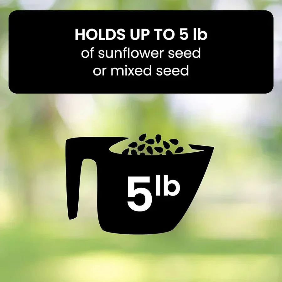 Squirrel-Proof Weather-Resistant Bird Feeder with Top Filling