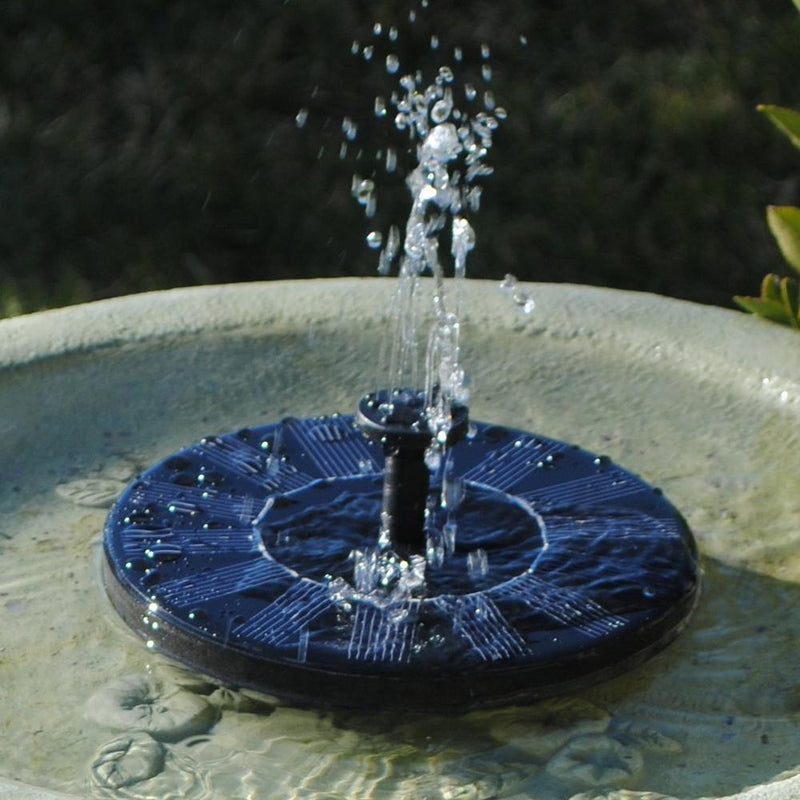 Solar-Powered Fountain Pump with Adjustable Spray Nozzles