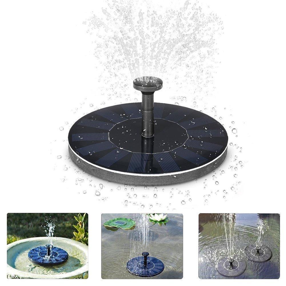 Solar-Powered Fountain Pump with Adjustable Spray Nozzles