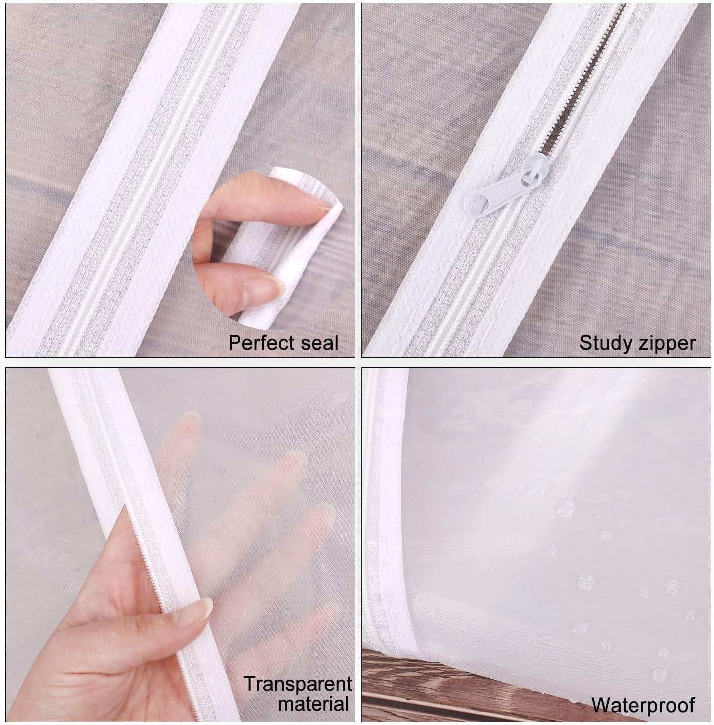 Extra-Long 71-Inch Garment Bag for Wedding Gowns and Formalwear