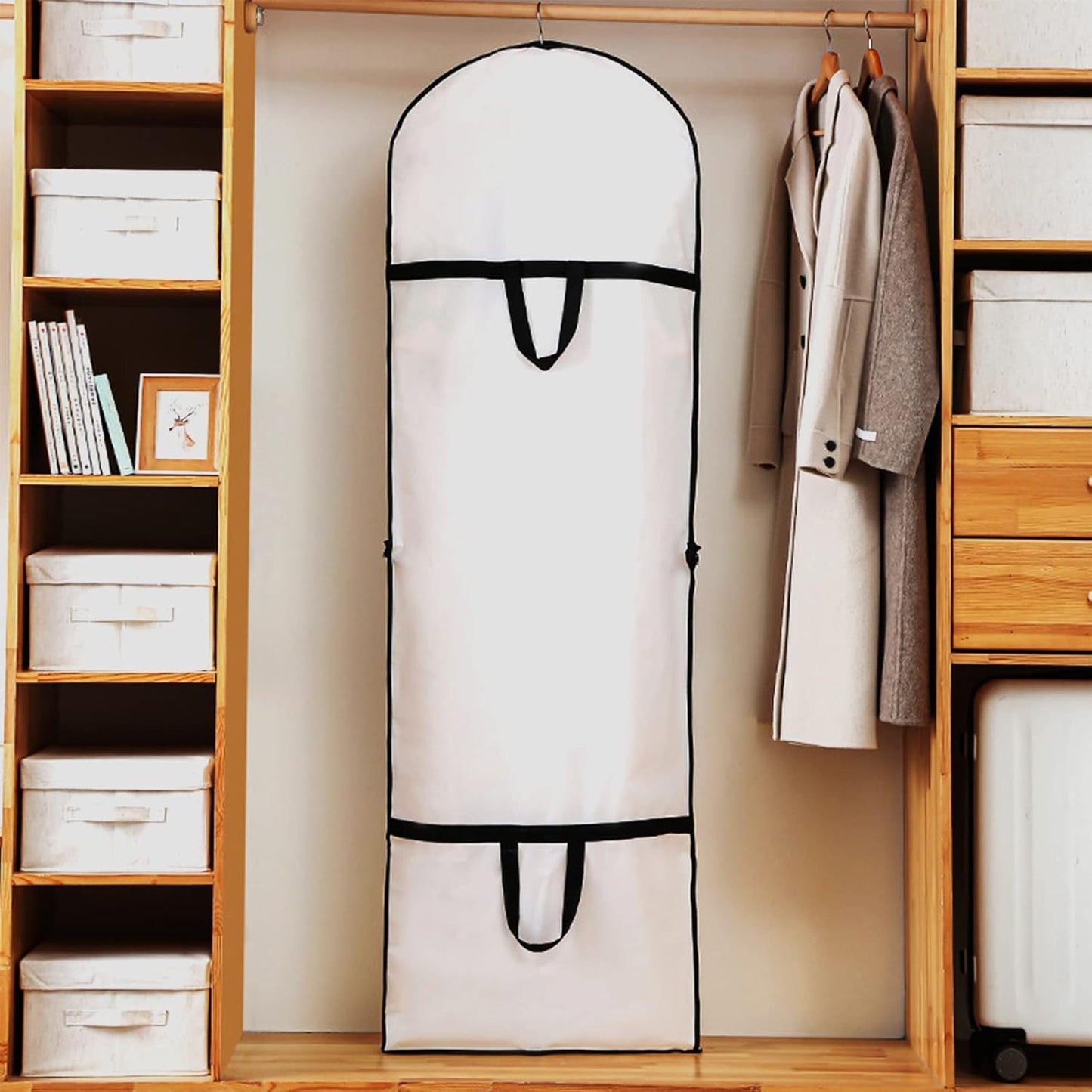 Extra-Long 71-Inch Garment Bag for Wedding Gowns and Formalwear
