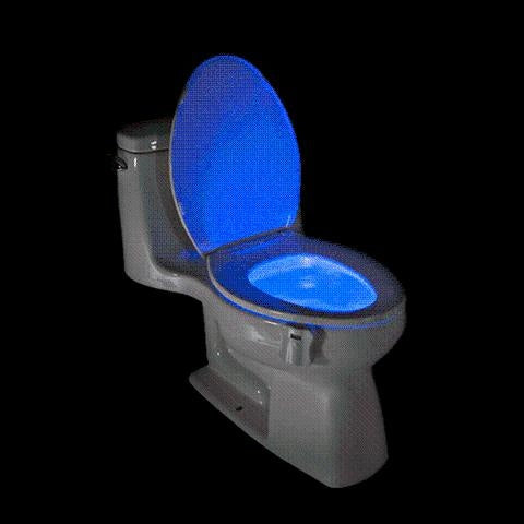 Motion-Activated LED Toilet Night Light with Adjustable Arm