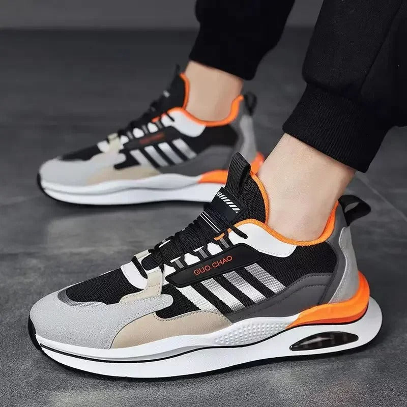 Relaxed Fit Retro-Inspired Sneakers for Men