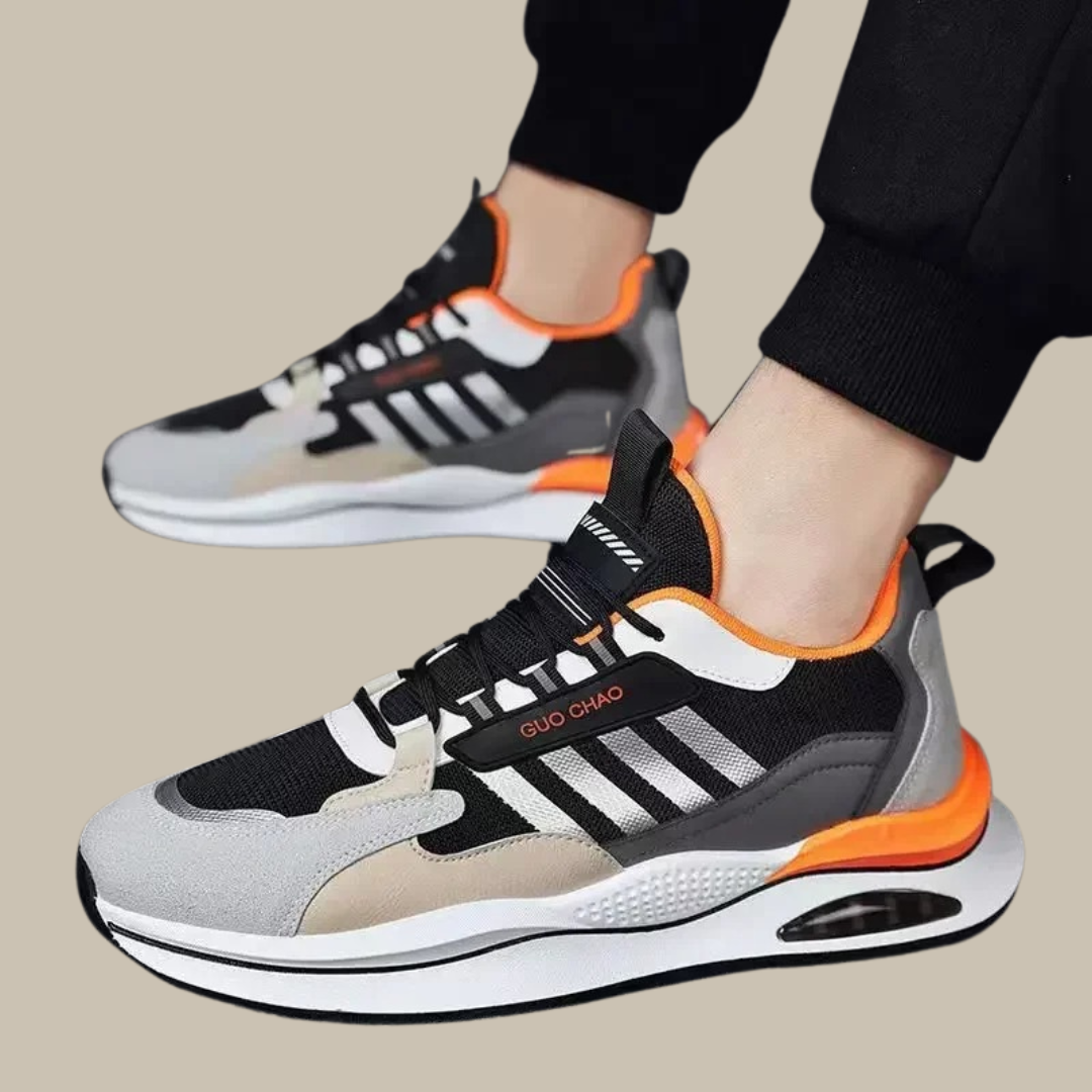 Relaxed Fit Retro-Inspired Sneakers for Men