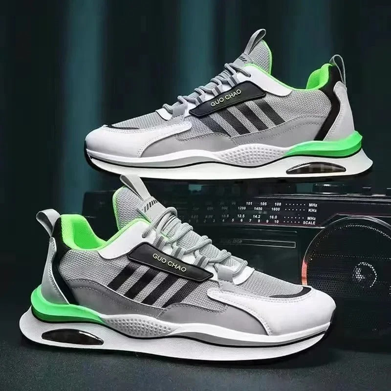 Relaxed Fit Retro-Inspired Sneakers for Men