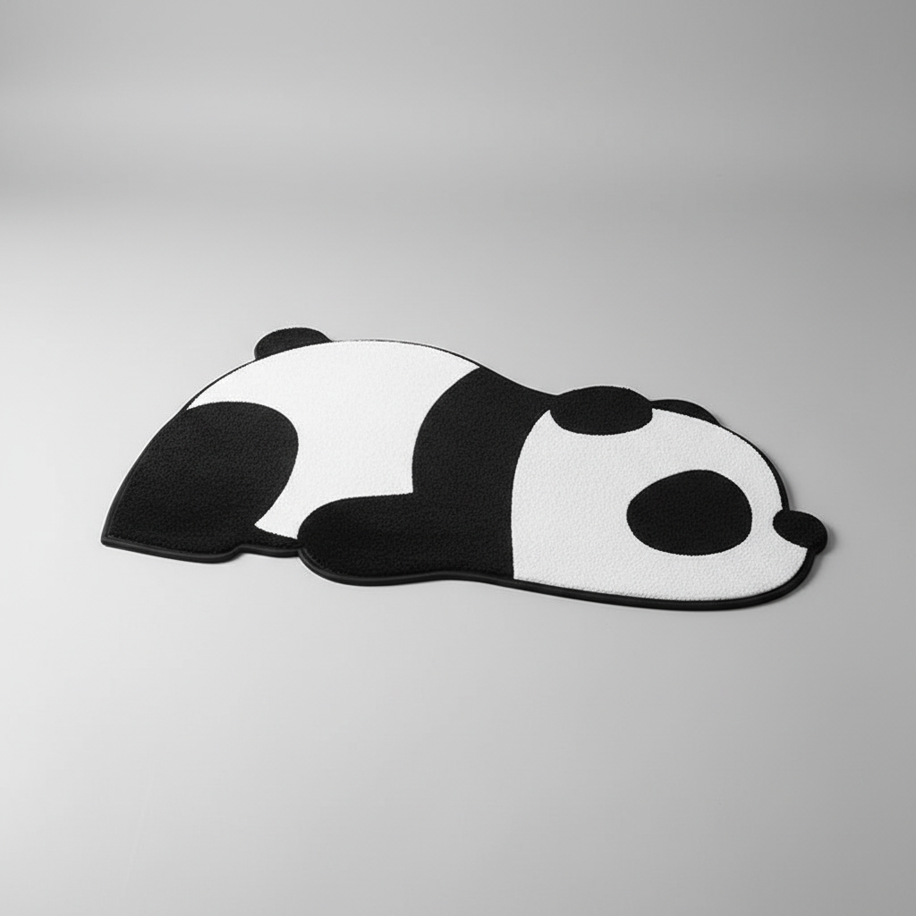 Woven Nylon Bath Mat with Animal Motifs - Quick Dry & Slip-Resistant