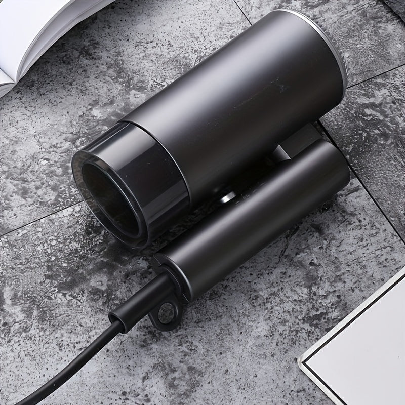Compact 1400W Foldable Travel Hair Dryer with Concentrator Nozzle
