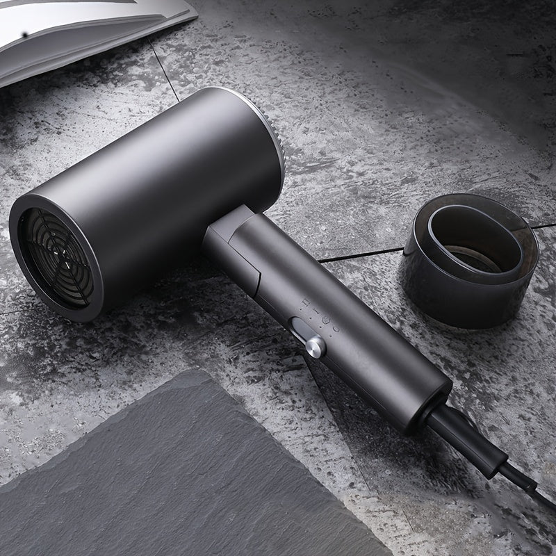 Compact 1400W Foldable Travel Hair Dryer with Concentrator Nozzle