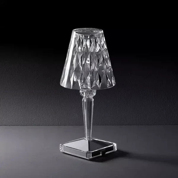 Crystal Effect Rechargeable LED Table Lamp