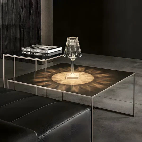 Crystal Effect Rechargeable LED Table Lamp