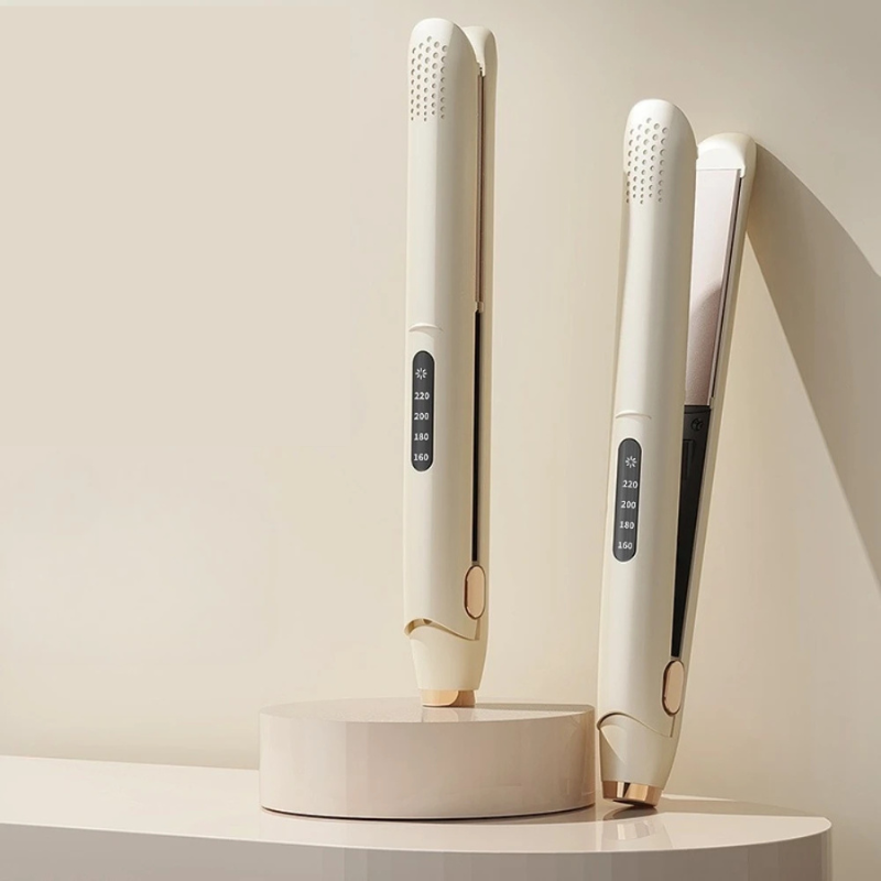2-in-1 Ionic Hair Straightener and Curler with Quick Heating