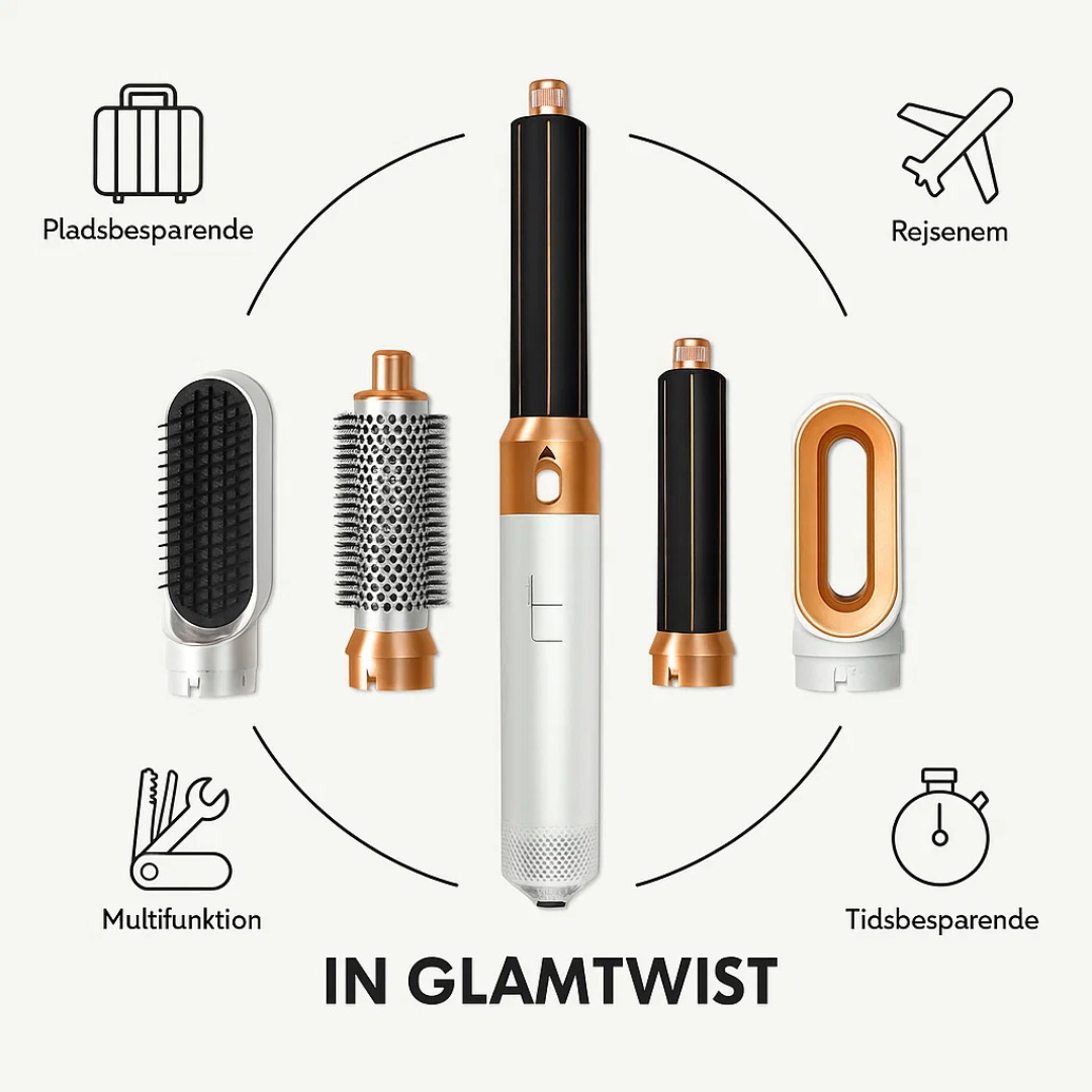 5-in-1 Hair Styling Tool with Interchangeable Heads
