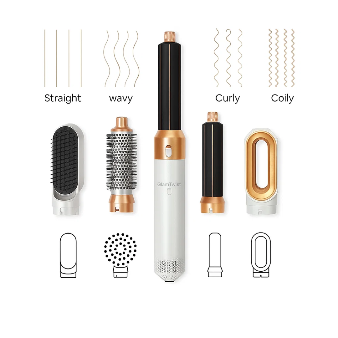 5-in-1 Hair Styling Tool with Interchangeable Heads