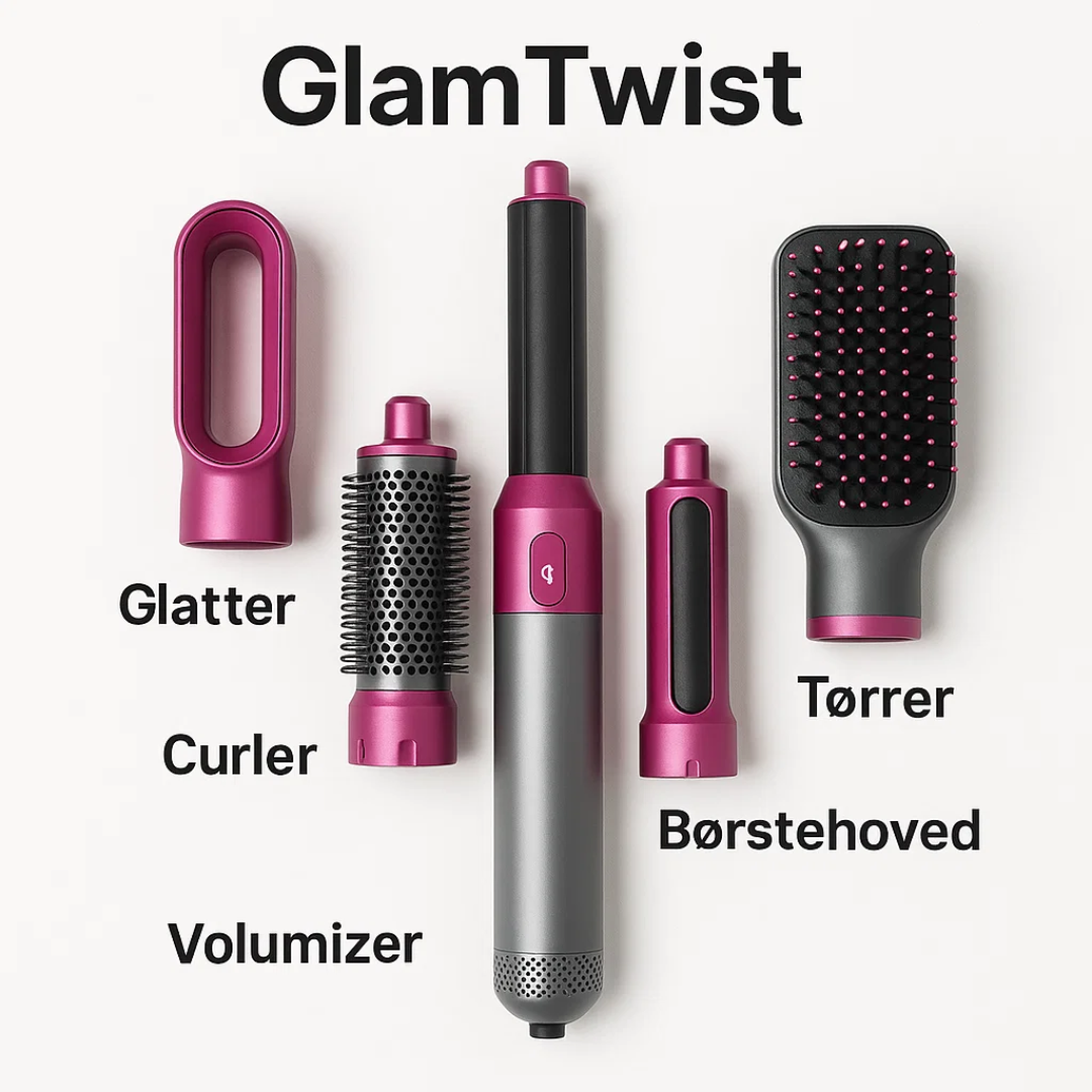 5-in-1 Hair Styling Tool with Interchangeable Heads