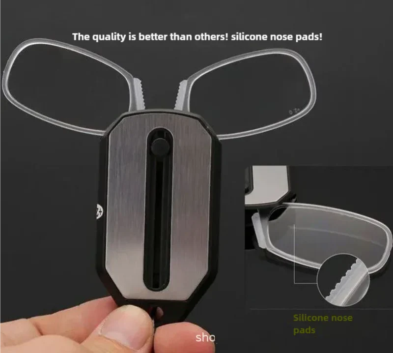 Foldable Ultralight Reading Glasses with Keychain Case
