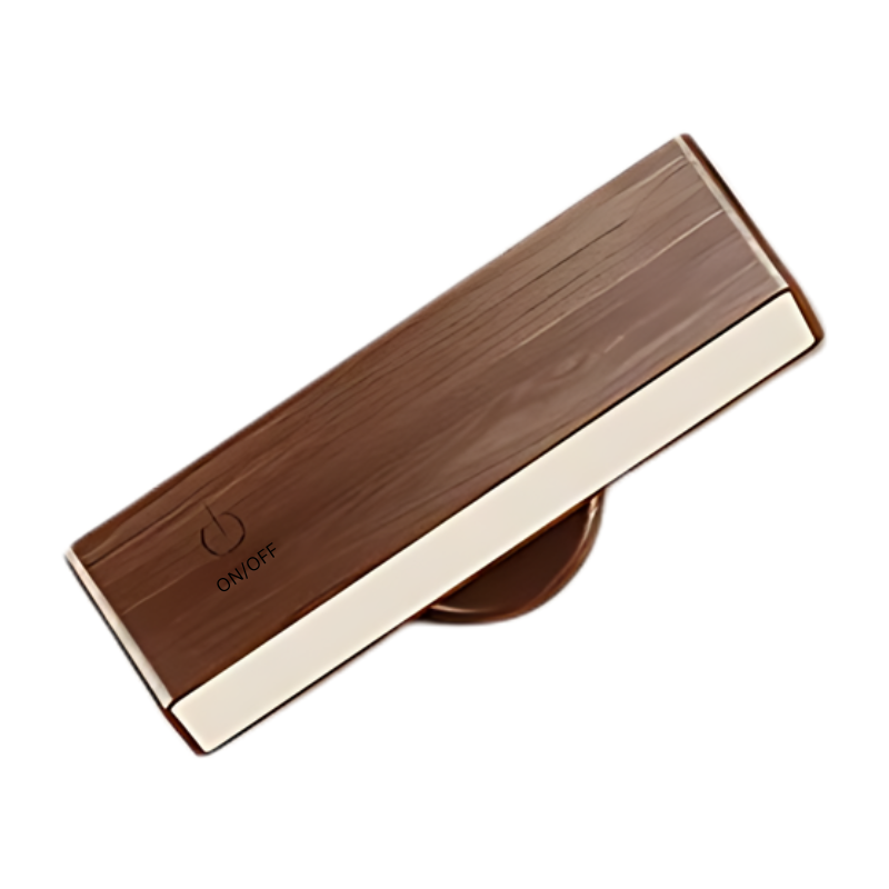 Wireless Touch-Control Wall Lamp with Timer - Wood Design