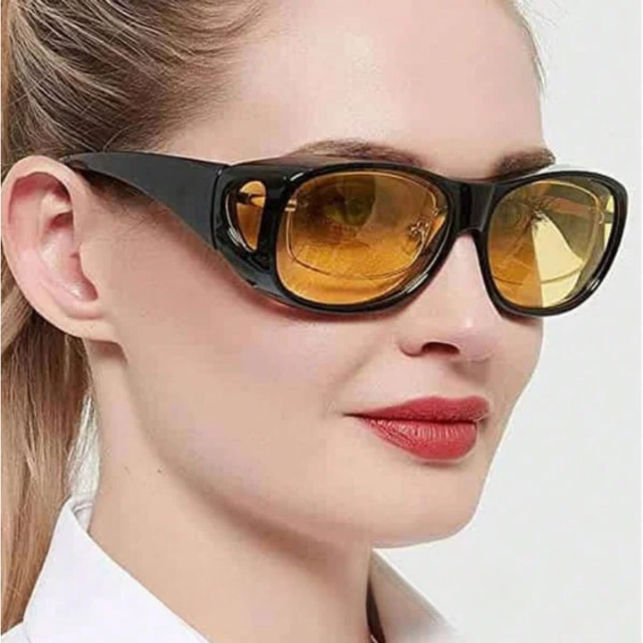 Night Driving Glasses with Orange Tints for Glare Reduction