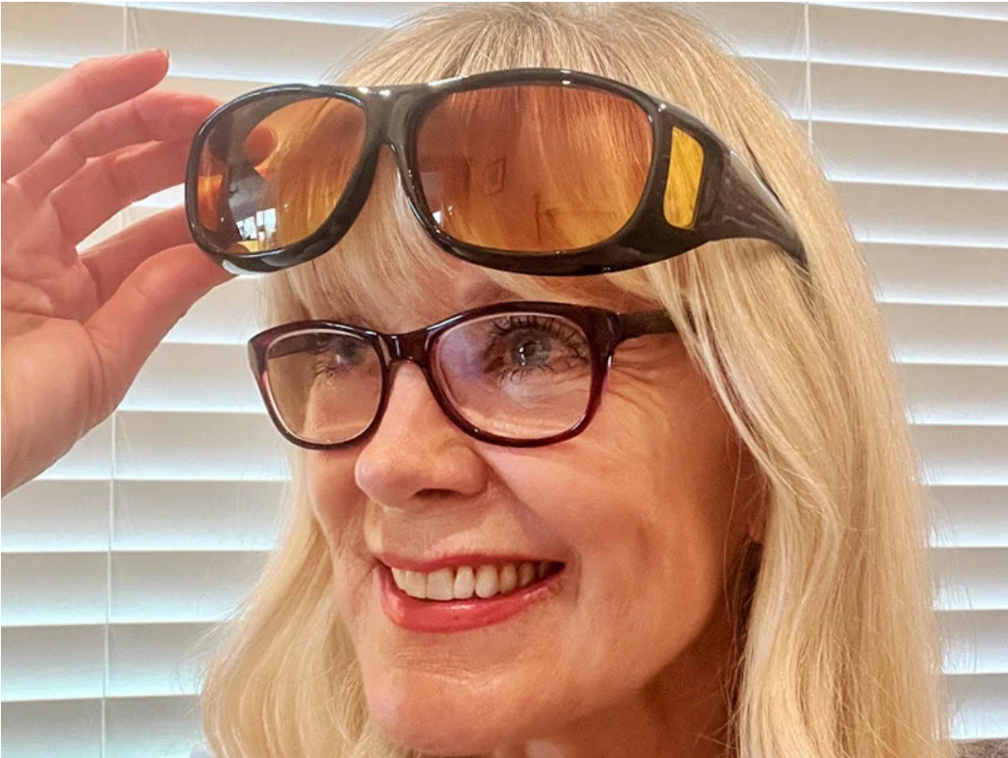 Night Driving Glasses with Orange Tints for Glare Reduction