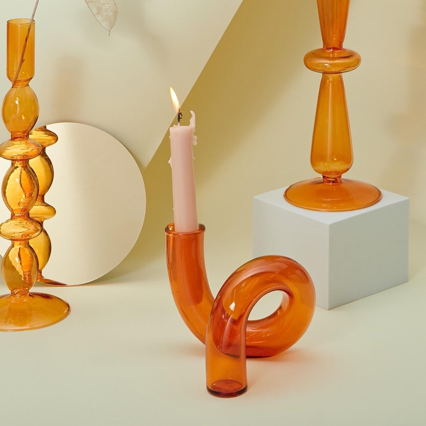 Glass Tea Light Holder for Elegant Home Decor