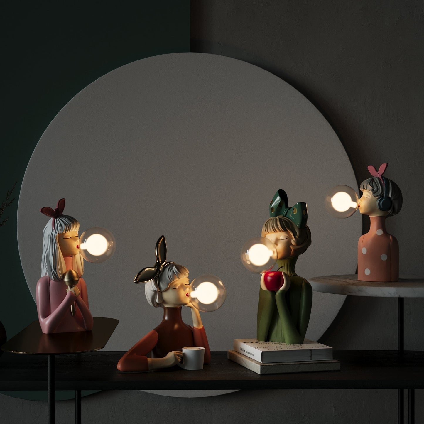 USB-Powered Elegant Table Lamp with Soft Lighting
