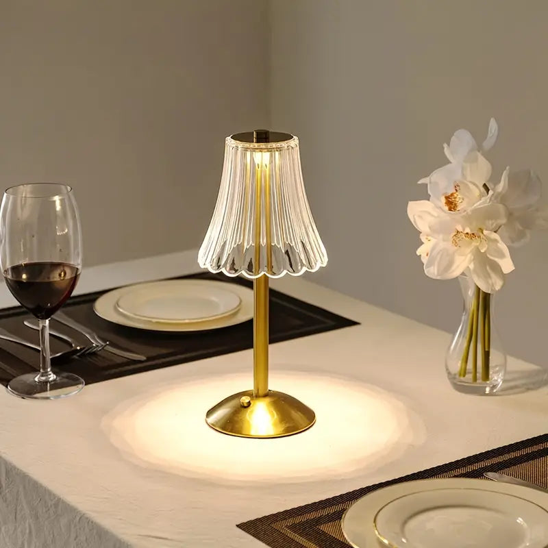 Adjustable Touch Control Table Lamp with Dimmable Brightness